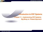 Introduction to ERP Systems