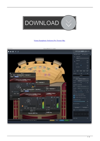 vienna symphonic orchestra pro torrent mac site vienna symphonic orchestra pro torrent mac site