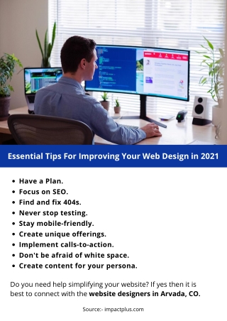 Essential Tips For Improving Your Web Design in 2021