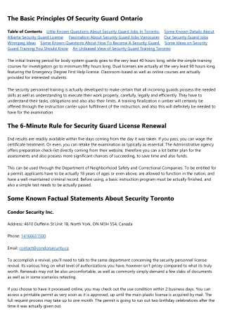 See This Report about Security Guard Jobs Edmonton