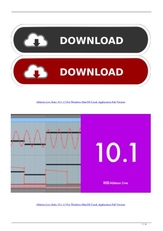 Ableton Live Suite 10.1.13 For Windows MacOS   Crack Application Full Version