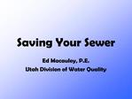 Saving Your Sewer