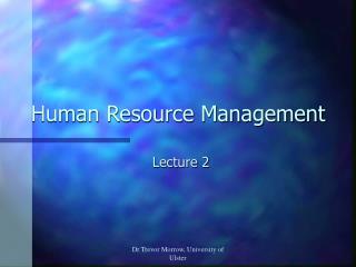 Human Resource Management