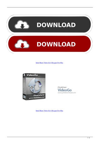 Ideal Share Video Go 6 Keygen For Mac