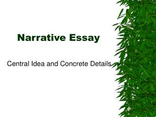 Narrative Essay