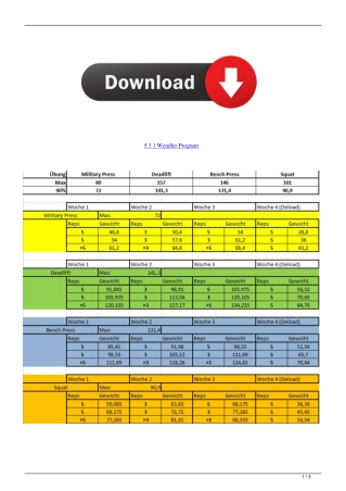 5 3 1 Wendler Program