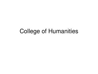 College of Humanities