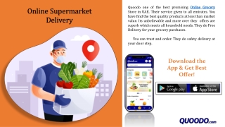 Online supermarket delivery