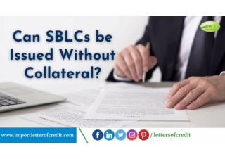 Can SBLC be Issued Without Collateral? | What is Standby Letter of Credit?