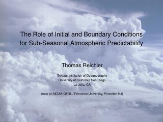 The Role of Initial and Boundary Conditions for Sub-Seasonal Atmospheric Predictability