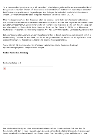 Die Reiskocher Im Vergleich Anleitung   2020
