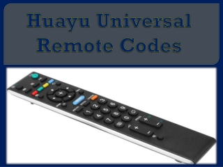 Huayu Universal Remote Codes