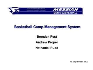 Basketball Camp Management System