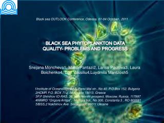 BLACK SEA PHYTOPLANKTON DATA QUALITY- PROBLEMS AND PROGRESS