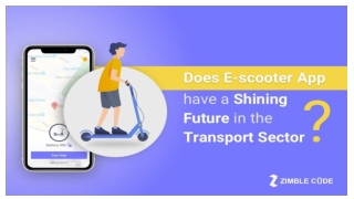 Does E-scooter App have a Shining Future in the Transport Sector?