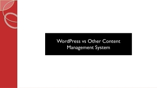 WordPress vs Other Content Management System