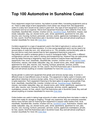 Top 100 Automotive in Sunshine Coast (2)