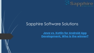 Java vs. Kotlin for Android App Development, Who is the winner?