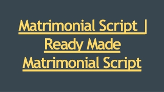 Best Readymade Matrimonial Clone Script - DOD IT Solutions