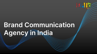 Brand Communication Agency in India