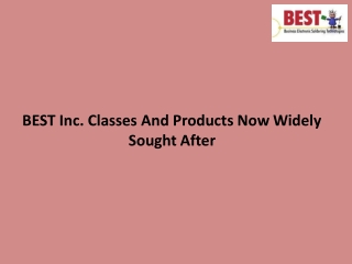 BEST Inc. Classes And Products Now Widely Sought After