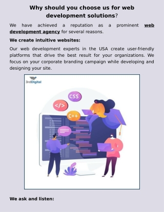 Why should you choose web development solutions