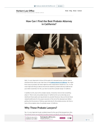 How Can I Find the Best Probate Attorney in California