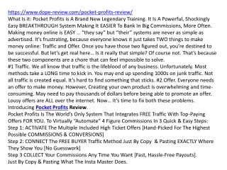 Pocket Profits Review