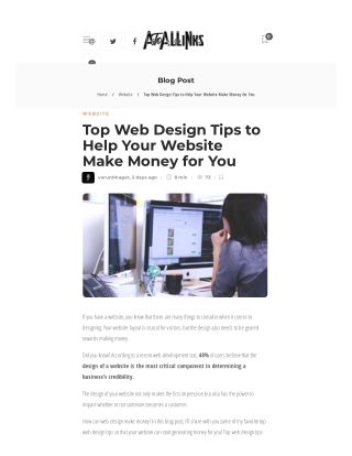 Top Web Design Tips to Help Your Website Make Money for You