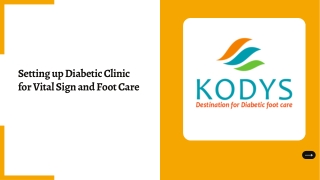 Setting up Diabetic Clinic for Vital Sign and Foot Care