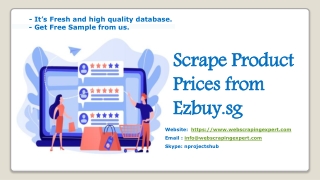 Scrape Product Prices from Ezbuy.sg