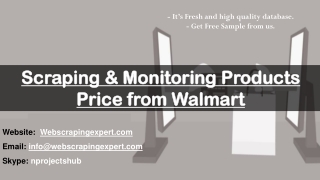 Scraping & Monitoring Products Price from Walmart