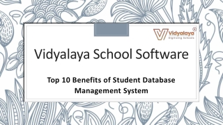 Top 10 Benefits of Student Database Management System