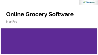 Online Grocery Software