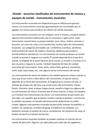 Oviedo - anuncios clasificados de instrumentos de música y equipos de sonido - instrumentos musicales-converted