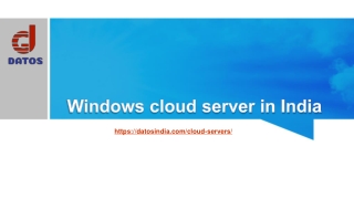 Windows cloud server in India