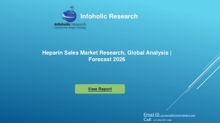 Heparin Sales Market competitive analysis and industry trends