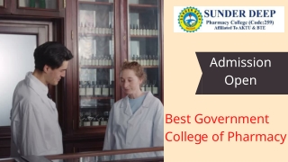 How to apply for the government college of pharmacy.