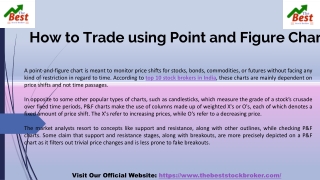 How to Trade using Point and Figure Chart