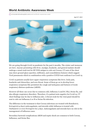 World Antibiotic Awareness Week
