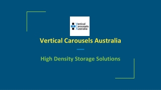 Vertical Carousels Australia - High Density Storage Solutions