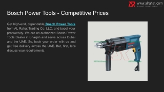 Bosch Power Tools - Competitive Prices