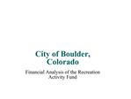 City of Boulder, Colorado