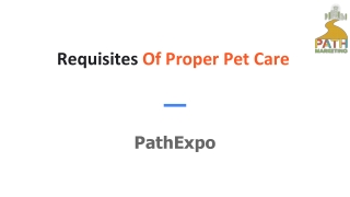 Requisites Of Proper Pet Care