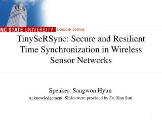 TinySeRSync: Secure and Resilient Time Synchronization in Wireless Sensor Networks