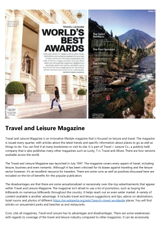 All About World Travel Magazine