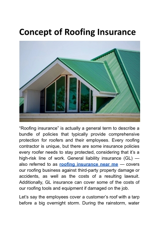 Concept of Roofing Insurance.docx