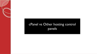 cPanel vs Other Hosting Control Panels