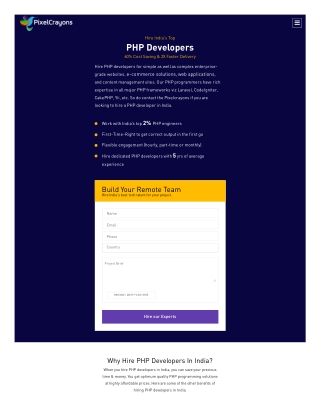 Hire Dedicated PHP Developers: Work with India’s Top 2% PHP Programmers