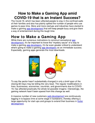 How to Make a Gaming App amid COVID-19 that is an Instant Success